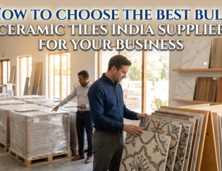 Bulk ceramic tiles India supplier loading wholesale ceramic tile pallets for international export